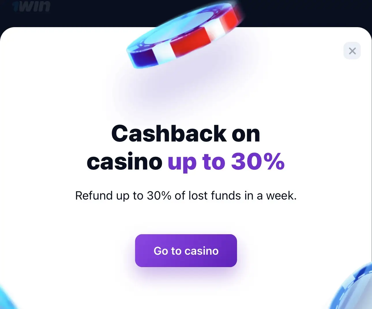 1win Cashback bonus 1win Cashback bonus