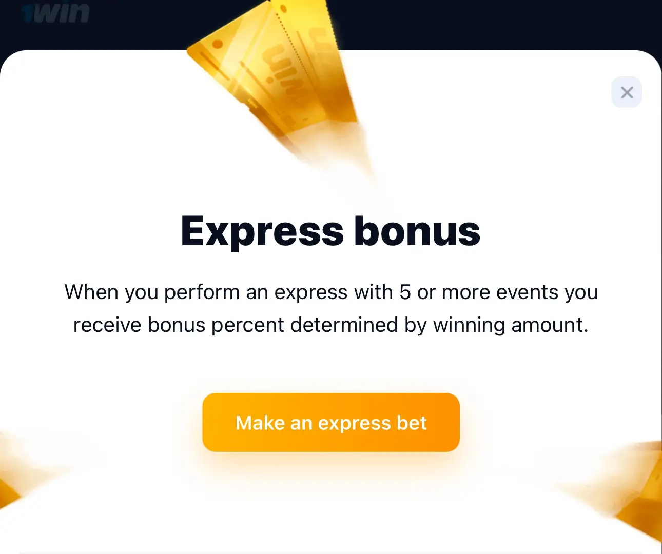 1win Sports bonus 1win Sports bonus