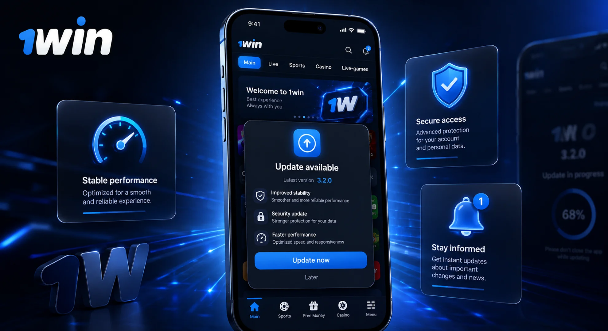 1win app update Philippines